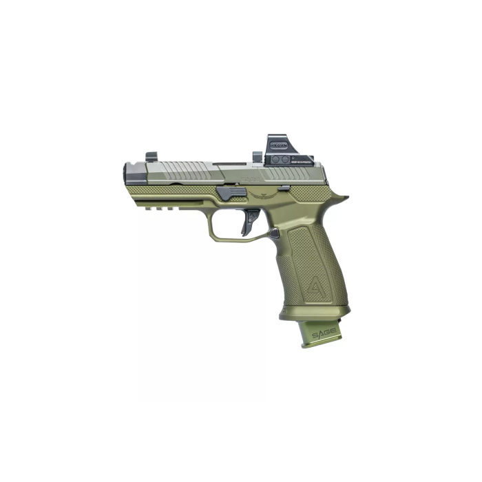 PISTOLET AGENCY ARMS SAGE P320 OD GREEN BUILD kal. 9x19